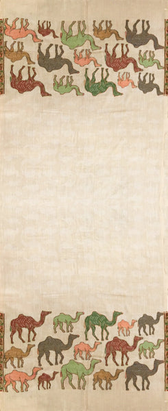 CAMEL WRAP (BEIGE/ MULTI)