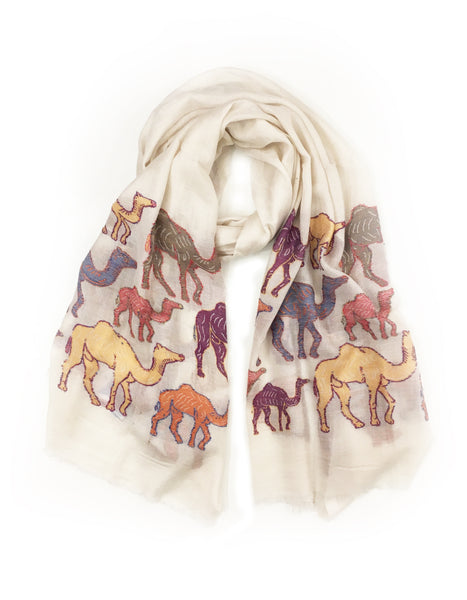 CAMEL WRAP (CREAM/ MULTI)