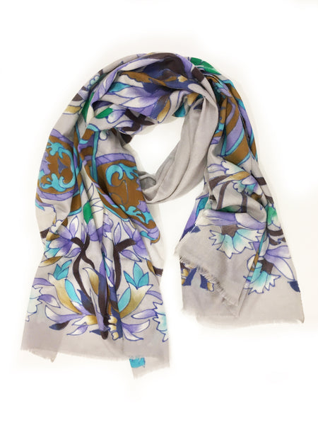 CLAIR WRAP (GREY/ MULTI)