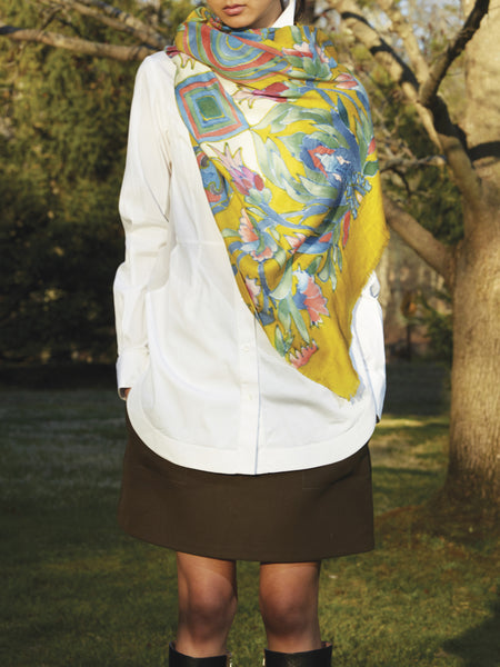 CLAIR WRAP (MUSTARD/ MULTI)