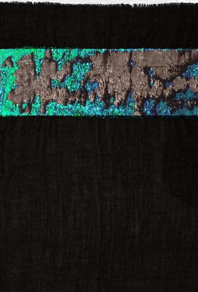 EMELIE BLOCK WRAP (BLACK/ BLUES)