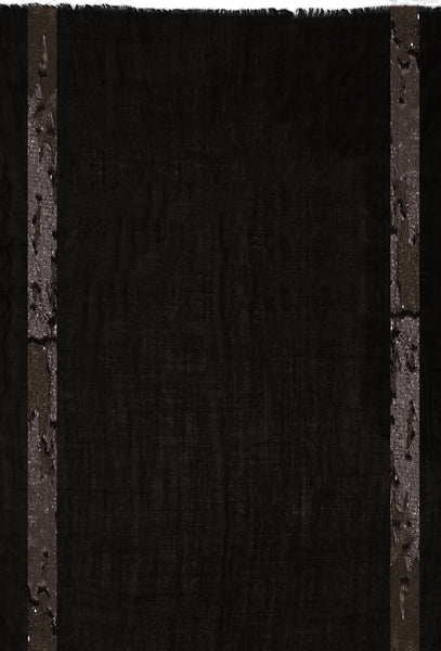 EMELIE STRIPE WRAP (BLACK)