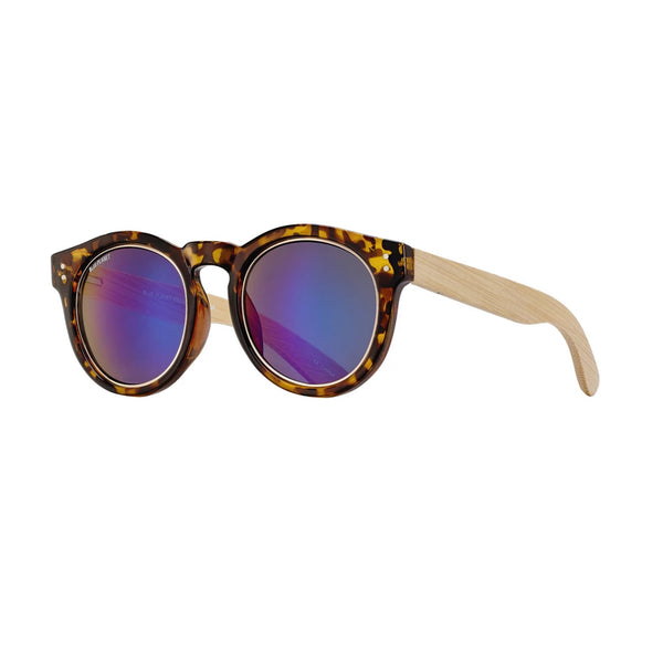 GOLDEN SUNGLASSES (Honey Tortoise / Gold / Blue Mirror / Natural Bamboo)