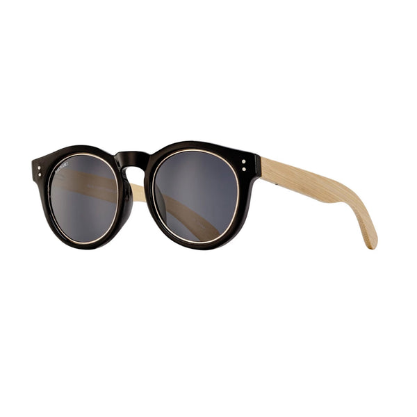 GOLDEN SUNGLASSES (Black Onyx / Gold / Smoke Polarized / Natural Bamboo)