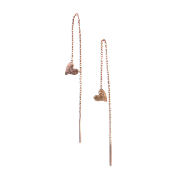 HEART DANGLE EARRINGS