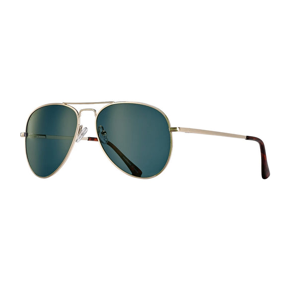 LEAR SUNGLASSES (Gold / Tortoise Tips / Blue Polarized)