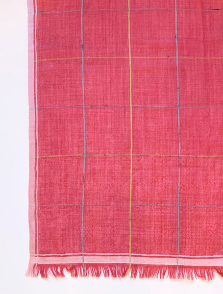 PLAID WRAP (MAGENTA)