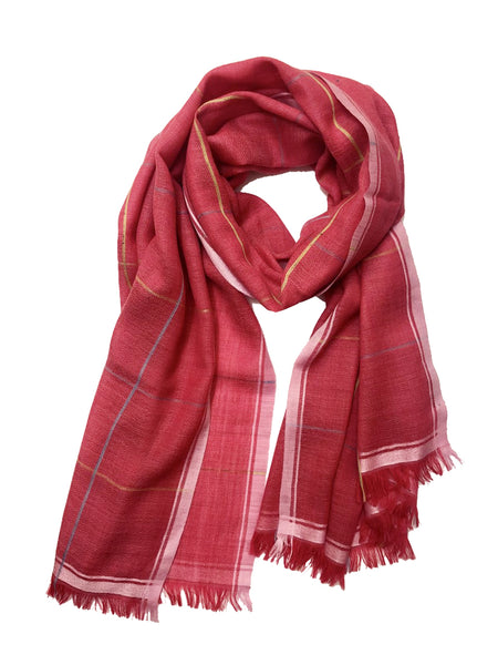 PLAID WRAP (MAGENTA)