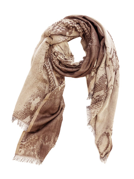 PYTHON WRAP (TAUPE/ CREAM)