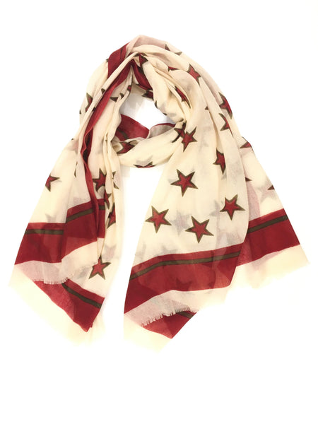 STAR WRAP (CREAM/ RED)