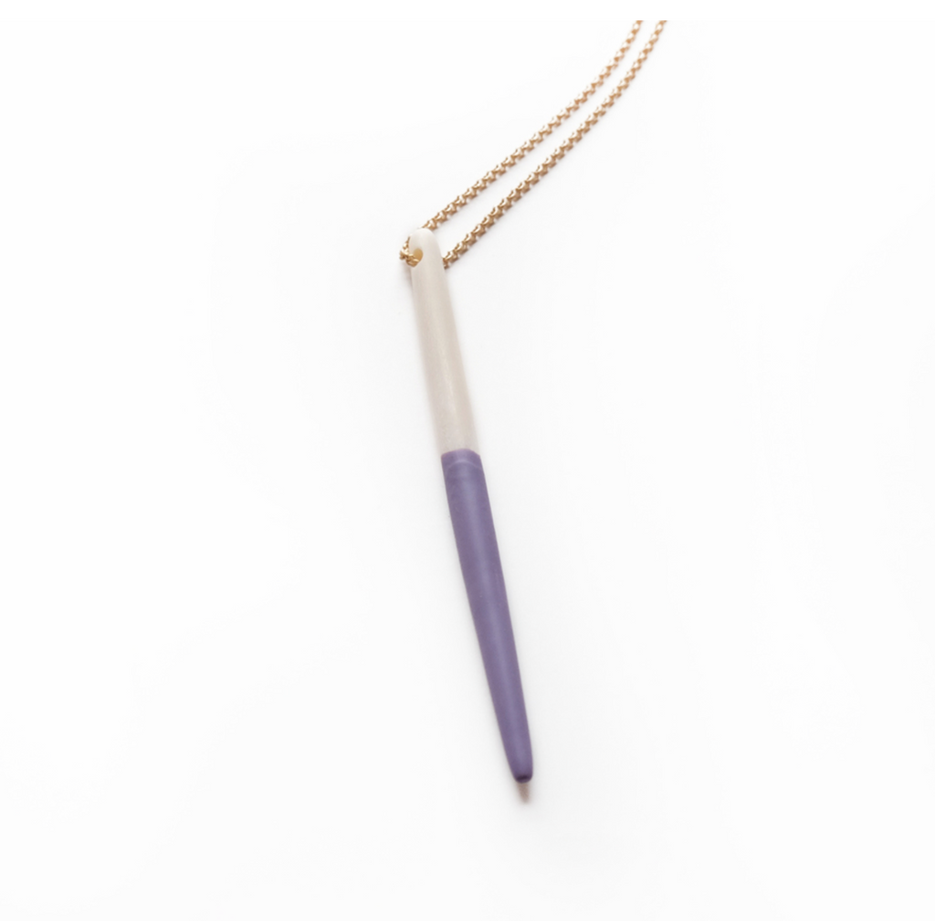 ARAYA NECKLACE (WHITE/ LILAC)
