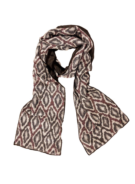 SEQUIN PYTHON WRAP (SMALL, BLACK/ RED)