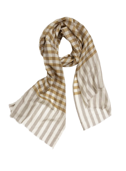 UNISEX MADRAS WRAP (CREAM)