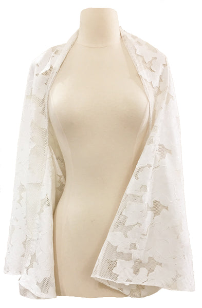 KIMONO SHRUG MESH APPLIQUÉ