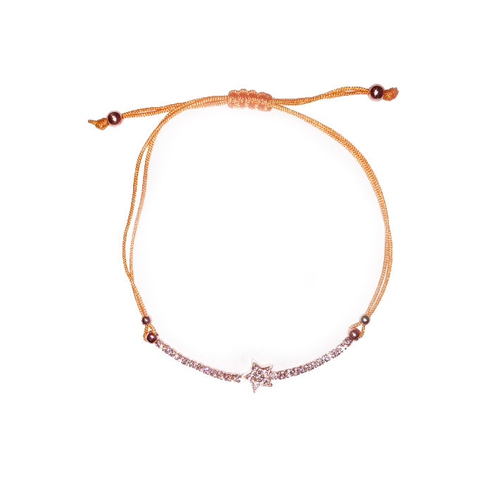 STAR BRACELET (ORANGE/ ROSE GOLD)
