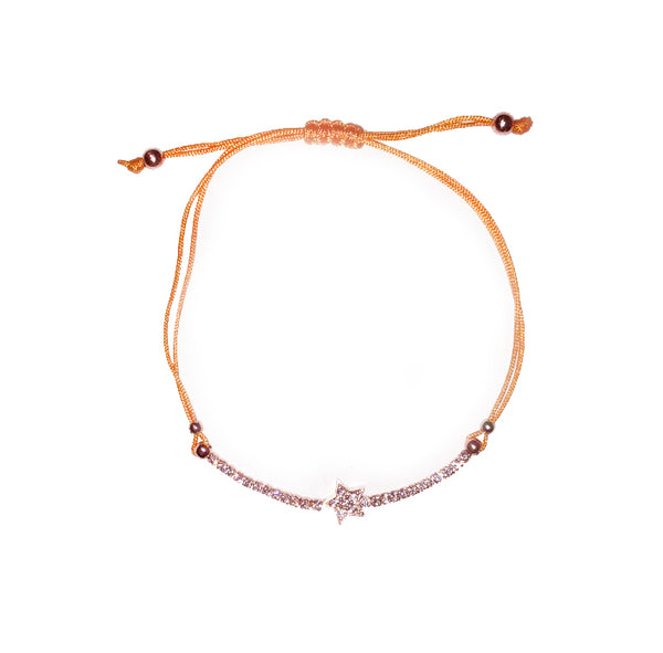 STAR BRACELET (ORANGE/ ROSE GOLD)
