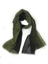 OMBRE WOOL WRAP (OLIVE/ BLACK)